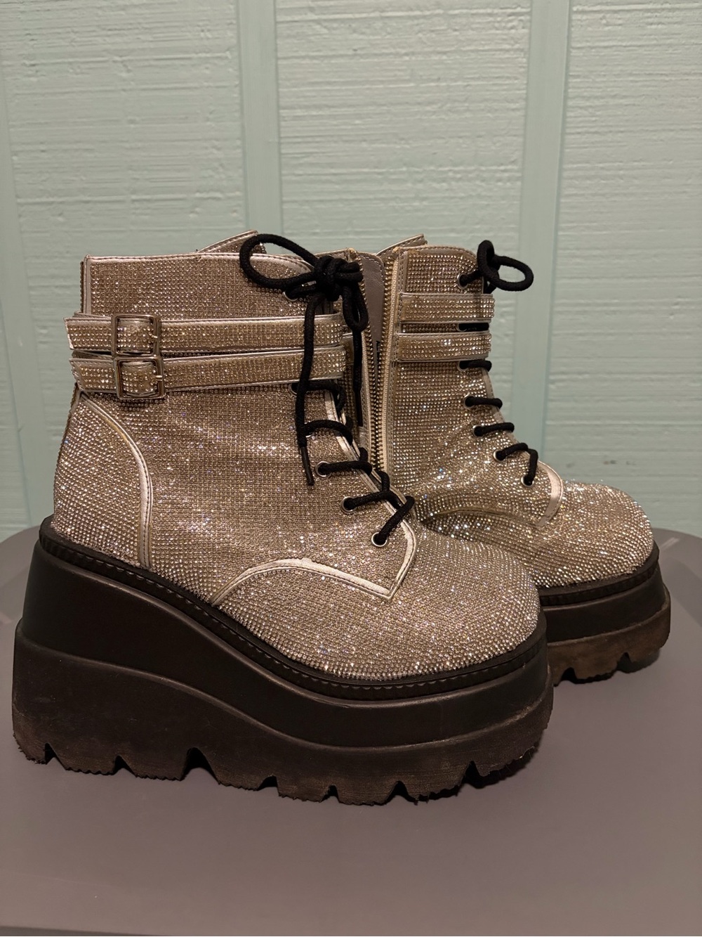 Demonia Bling Technopagan boots